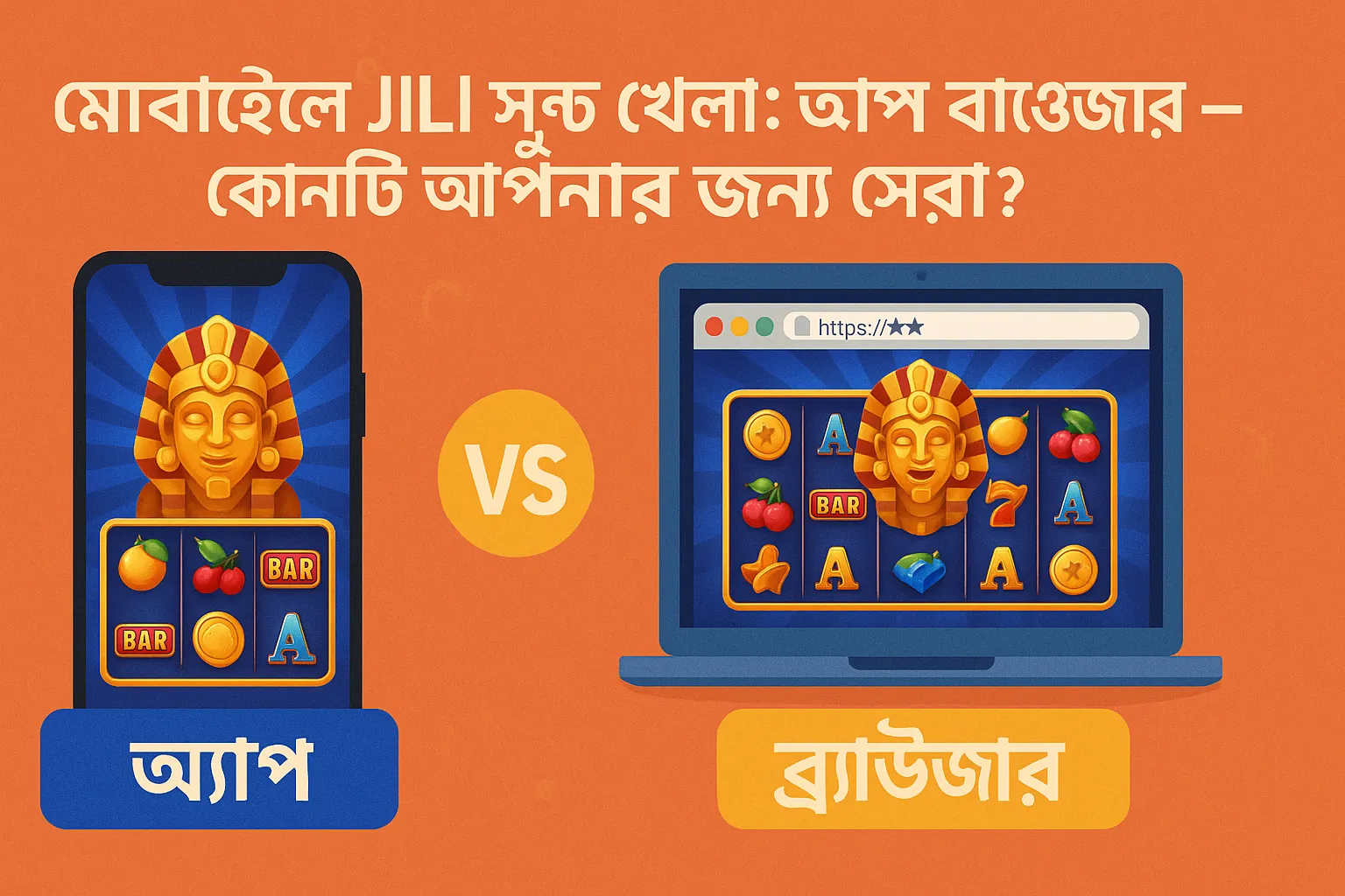 মোবাইলে JILI খেলায় কোনটি ভালো অ্যাপ নাকি ব্রাউজার