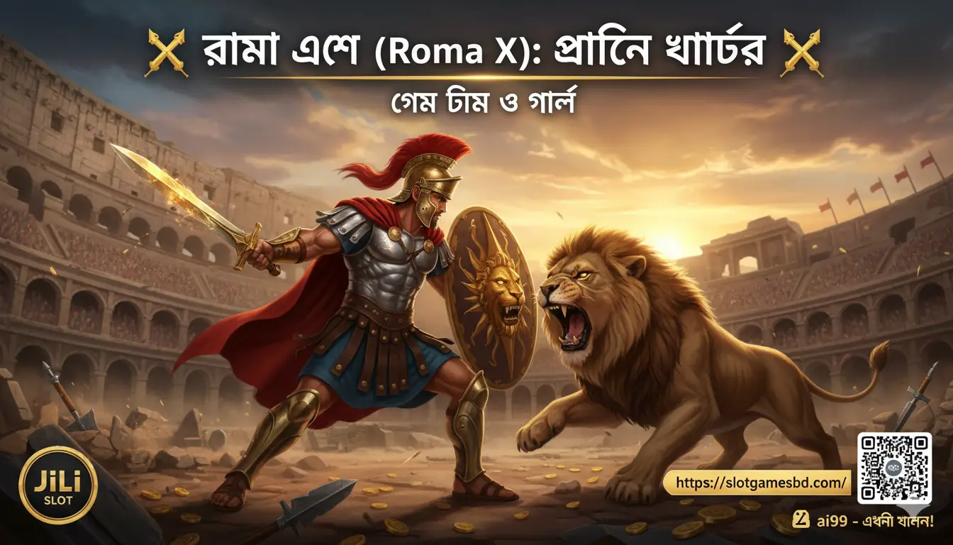 ⚔️ রোমা এক্স (Roma X): প্রাচীন যোদ্ধার স্লট যুদ্ধ | JILI Slot
