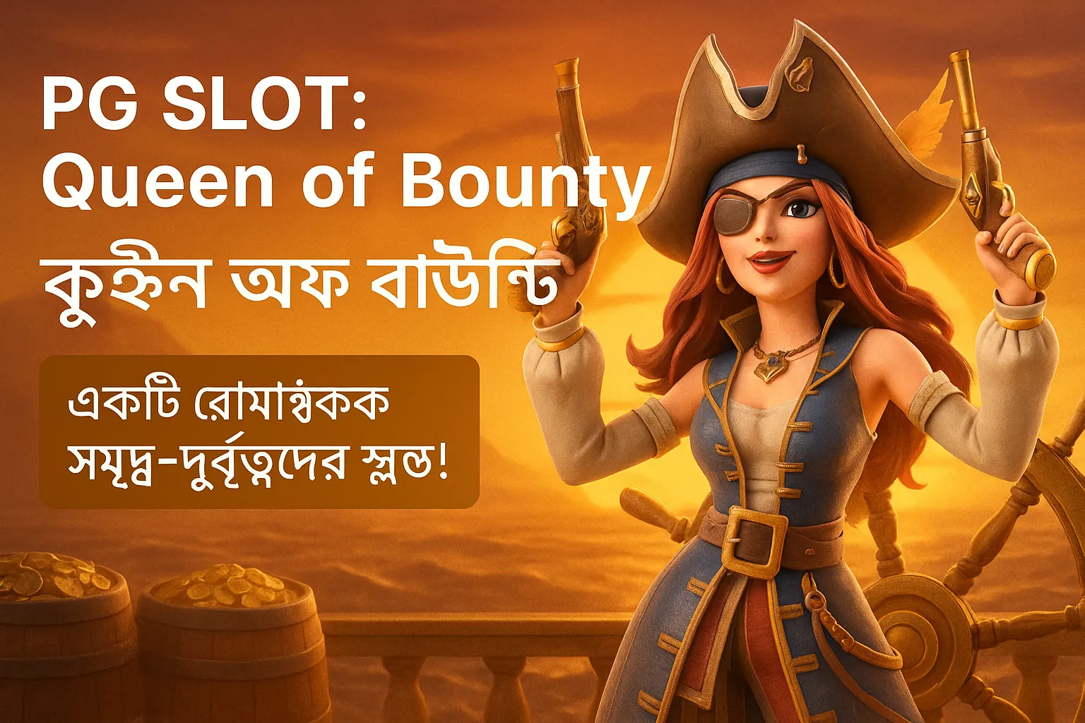 PG SLOT: Queen of Bounty – একটি রোমাঞ্চকর সাগর-দস্যুদের অভিযানের স্লট গেম!