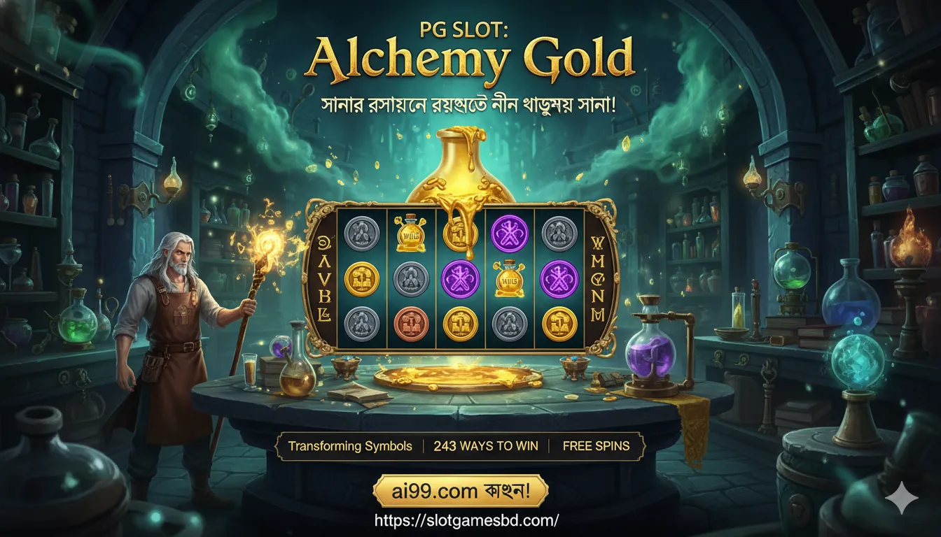 PG SLOT: Alchemy Gold – সোনার রসায়নের রহস্যে জিতে নিন ভাগ্যের সোনা!